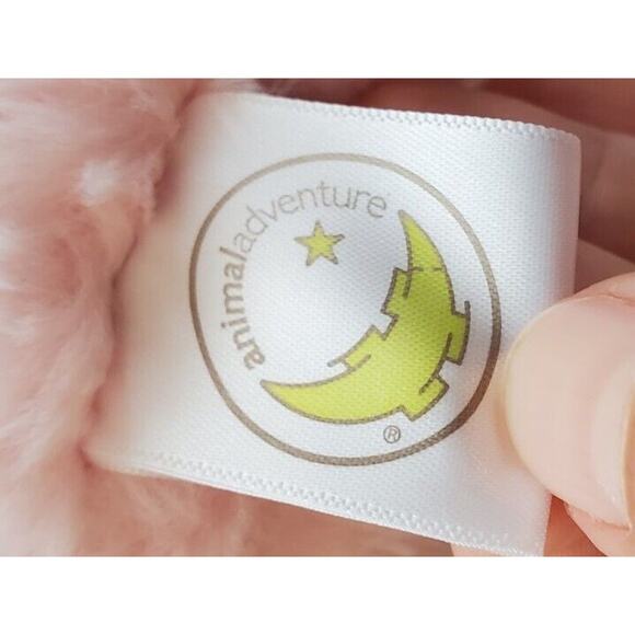 Animal Adventure Pink Pig Stuffed Animal Plush Toy Embroidered Eyes - Picture 9 of 11